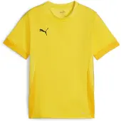 Puma Tränings T-Shirt teamGOAL - Gul/Svart Barn, storlek 116 cm