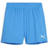 Puma Fotbollsshorts Teamgoal - Electric Blue Lemonade/White Dam, storlek X-Small