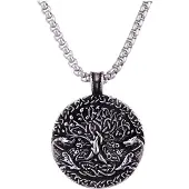 Northern Viking Jewelry Varg Tree of Life halsband NVJRS111