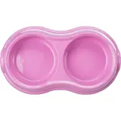 Trixie Dubbel plastbehållare 2 x 0,2 l/ 11 cm