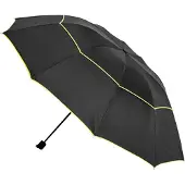 JTI Paraply, Kompakt - 130 cm - Svart / Gul