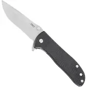 CRKT Drifter Black W/Silver Blade D2 6450D2