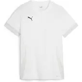 Puma Tränings T-Shirt teamGOAL - White/Svart/Fjädergrå Dam, storlek X-Small
