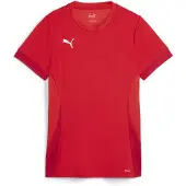 Puma Tränings T-Shirt teamGOAL - Röd/White Dam, storlek X-Small