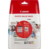 Canon CLI-581 BK/C/M/Y bläckpatron + fotopapper Value Pack (original)