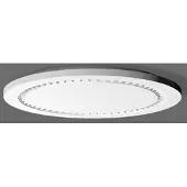 RZB ZIMMERMANN LED taklampa Hemis Round, Vitt / opal, Hall, Syntetmaterial, LED-taklampa