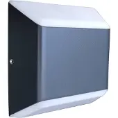 Eco-Light LED utomhus vägglampa Floyd, Svart, Aluminium / grå / zink, Modern, LED-vägglampa utomhus