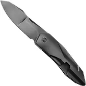 We Knife Solid WE22028-6 CPM-20CV Dark Gray Bead Blasted Titanium, pocket knife