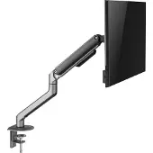 Gembird MA-DA1-05 - Monteringssats (justerbar arm för monitor) - för LCD-display - aluminium, stål, plast - rymdgrå - skärmstorlek: 17-32 - disk-monteringsbar