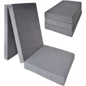 Viking Choice Vikbar madrass - Noname - 195x80x15 cm - Grå - Mjuk - Allergivänlig grå