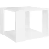 vidaXL Soffbord vit 40x40x30 cm konstruerat trä