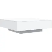 vidaXL Soffbord vit 100x100x31 cm konstruerat trä