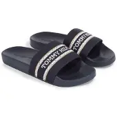 Tommy Hilfiger Flipflops HILFIGER POOLSLIDE WITHWEBBING kvinnor - Blå - 37