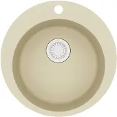 vidaXL Diskho granit enkel rund beige