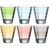 Leonardo Optic, Blandade färger, Glas, 6 styck, Kon, 215 ml, 85 mm