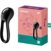Satisfyer Majestic Duo - penisring - uppladdningsbar vattentät - svart