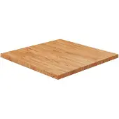 vidaXL Fyrkantig bordsskiva ljusbrun 60x60x2,5cm behandlad massiv ek