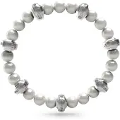 GUESS Edgy pärl-stålarmband JUMB04069JWSTWIT/U