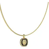 GUESS Lion King guld och svartfärgat lejonhalsband JUMN04002JWYGBKT/U