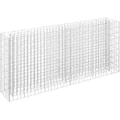 vidaXL Planteringsgabion upphöjd galvaniserat stål 180x30x90 cm