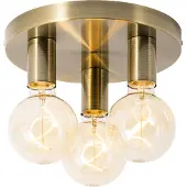 QAZQA Modern taklampa brons rund - Facil