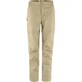 Fjällräven - Vandringskläder dam - Abisko Hike Zip Off Trousers W Fossil för UnisexBomull - Storlek S/M - Beige