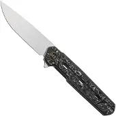 We Knife Navo WE22026-6 Aluminium Foil Carbon Fiber, pocket knife, Ostap Hel design