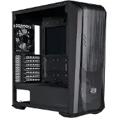 Cooler Master MasterBox 500 - Mid tower - utökad ATX - genomskinlig sidopanel (härdat glas) - ingen strömförsörjning (ATX) - svart - USB/ljud