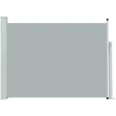 vidaXL Infällbar sidomarkis 100x500 cm grå