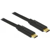 DeLOCK USB-C Kabel USB 2.0 USB-C-kontakt, USB-C-kontakt 4.00 m Svart 83868