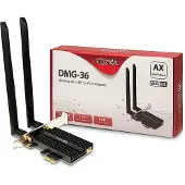 Inter-Tech DMG-36 - Nätverksadapter - PCIe 2.0 - Bluetooth 5.2, Wi-Fi 6E