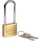 Sport-Thieme K12540L63A1 Hänglås 40 mm Lika låsning Guldgul Nyckel
