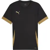 Puma Tränings T-Shirt teamGOAL - Svart/Gold, storlek Small