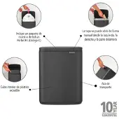 Brabantia Bo Papperskorg 12l