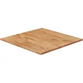 vidaXL Fyrkantig bordsskiva ljusbrun 60x60x1,5 cm ek