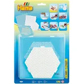 Hama midi 2 pärlplattor + 1 stickers i blisterpack