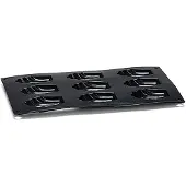 Patisse form madeleine 29 x 17 cm svart silikon, 9 fack