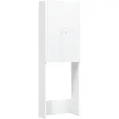 vidaXL Tvättmaskinsskåp vit 64 x 25,5 x 190 cm