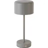 TRIO Leuchten LED bordslampa Jeff, dimbar, Aluminium / grå / zink, Vardagsrum / matsal, Metall, Modern, LED-bordslampa