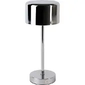 TRIO Leuchten LED bordslampa Jeff, dimbar, Förkromad / silver, Vardagsrum / matsal, Metall, Modern, LED-bordslampa