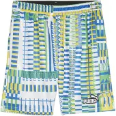 Puma Sportbyxa azur / citron / limette / vit