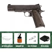 Cybergun Colt 1911 Rail - Blackened CO2 6mm KIT