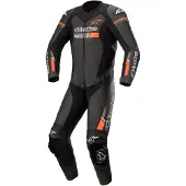 Alpinestars GP-Force Chaser 1-delad läderoverall Svart/Neonröd 50 Herrar sort