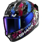Shark Skwal I3 Hellcat Integralhjälm Svart/Blå/Röd/Vit S Unisex sort