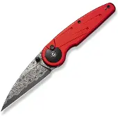 CIVIVI Starflare C23052-DS1 Damascus, Red Aluminum, pocket knife
