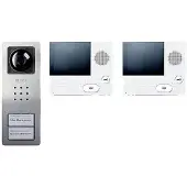 Siedle SET CVB 850-2 E/W Porttelefon Sladd Komplett-set Silver, Vit