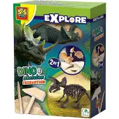 Ses Dinosauriefossil 2in1 Triceratops 25093 50935