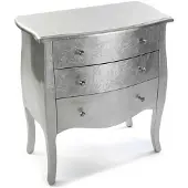 Jamon Kommod - VERSA - CAGLIARI - 3 lådor - Grå - Silverblad
