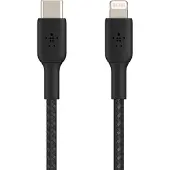 Belkin BOOST CHARGE Lightning - USB-C-kabel flätad, 2m, svart