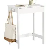SoBuy Skrivbord FWT43-W, vit, 60x76x40 cm